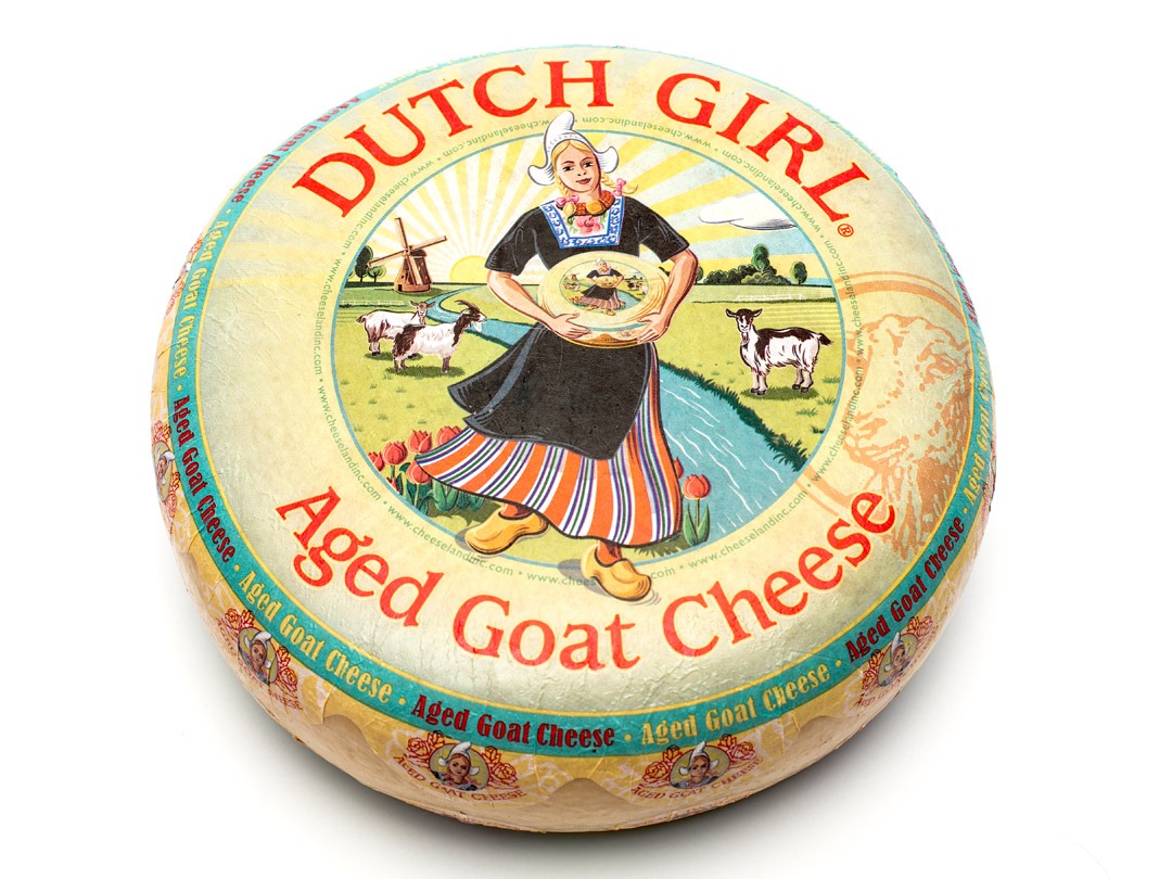 Dutch Girl Aged Goat Cheese Label Design